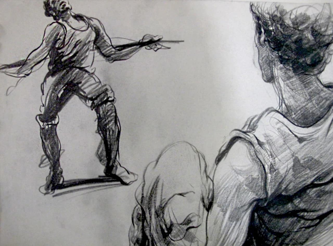 drawing, composition 02 by Zohreh Bakhshi