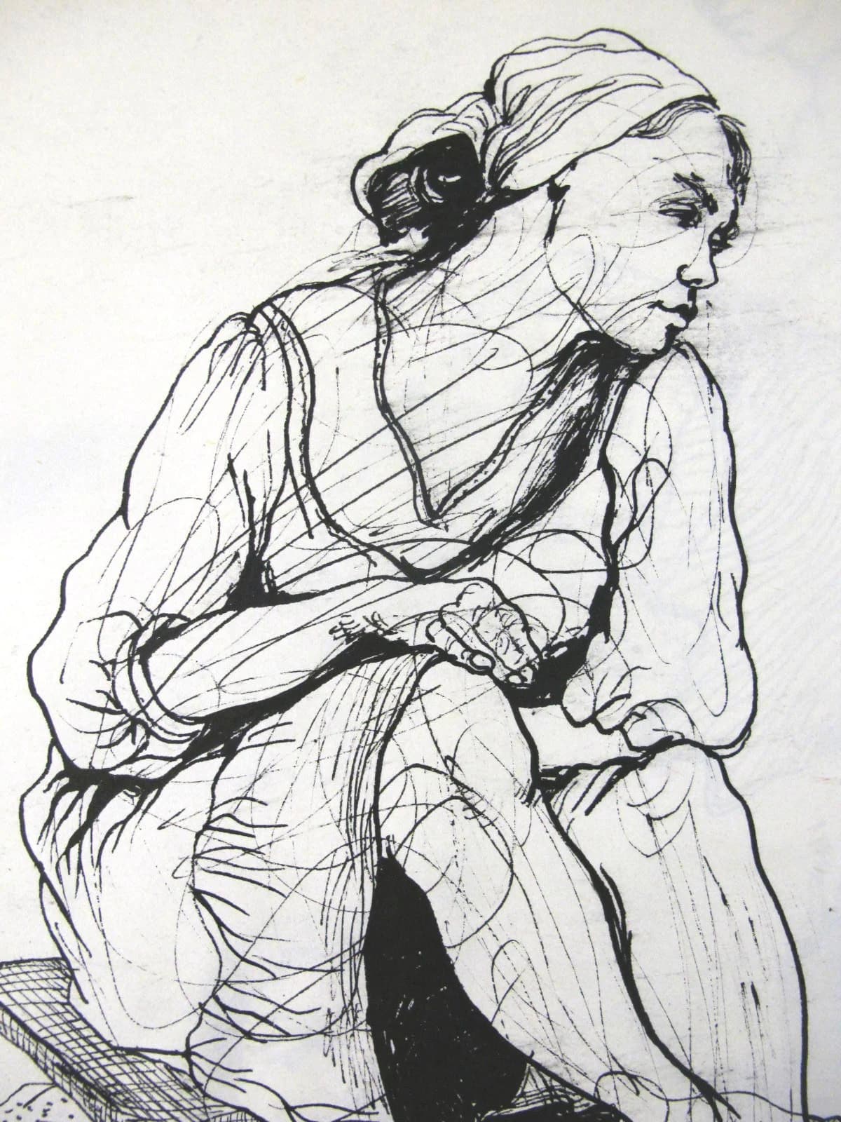 ink drawing by Zohreh Bakhshi