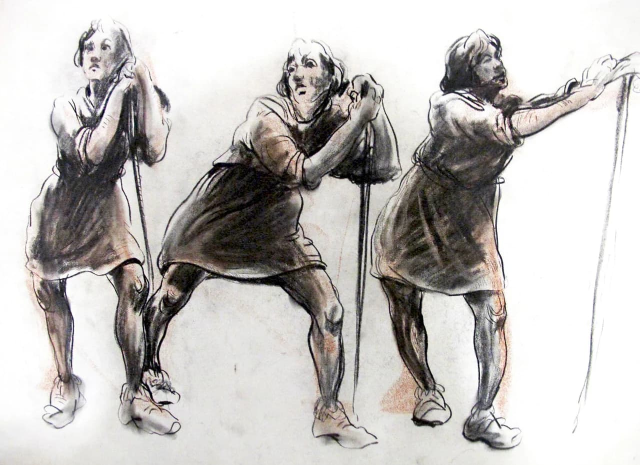 quick scetch, composition by Zohreh Bakhshi