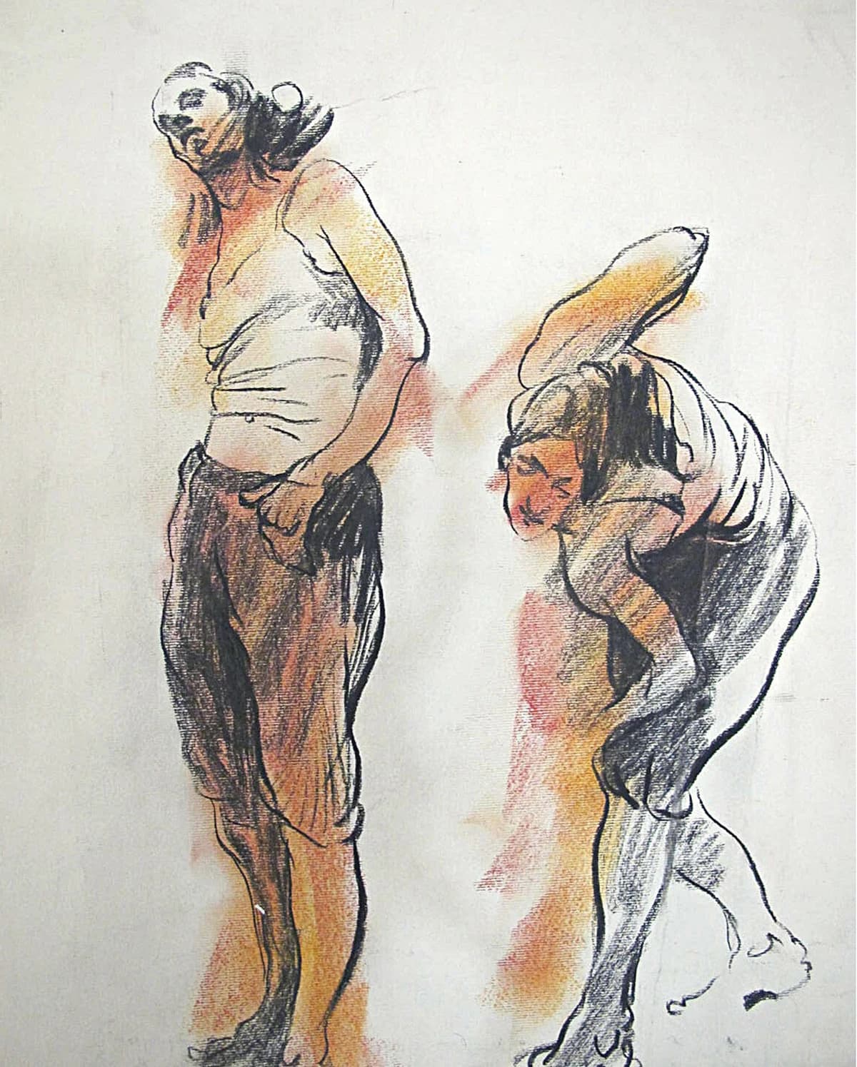Ink Drawing, Group Study by Zohreh Bakhshi
