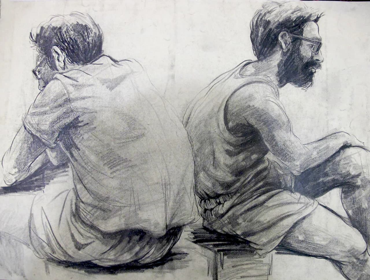 drawing, composition 01 by Zohreh Bakhshi