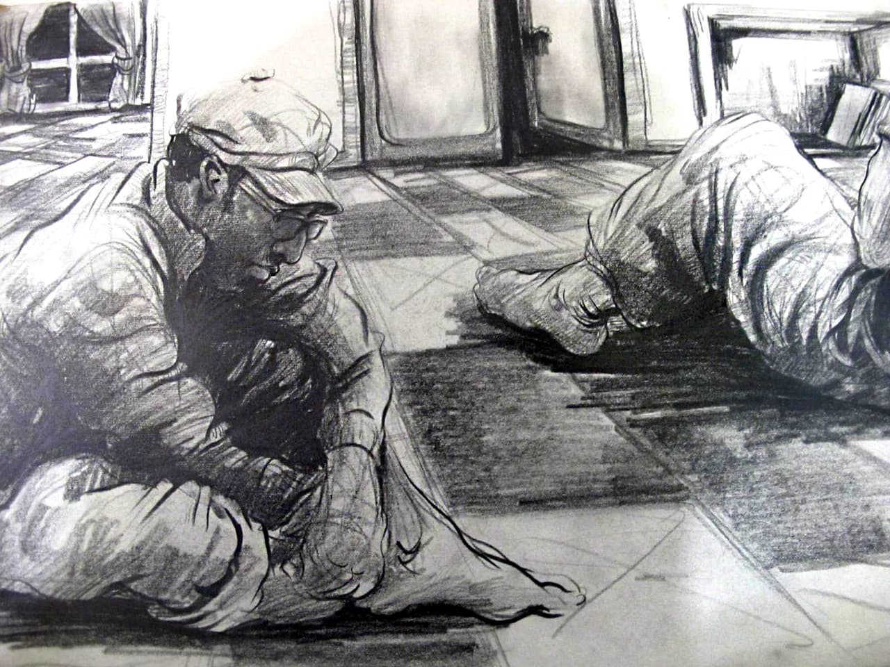 drawing, composition 010 by Zohreh Bakhshi