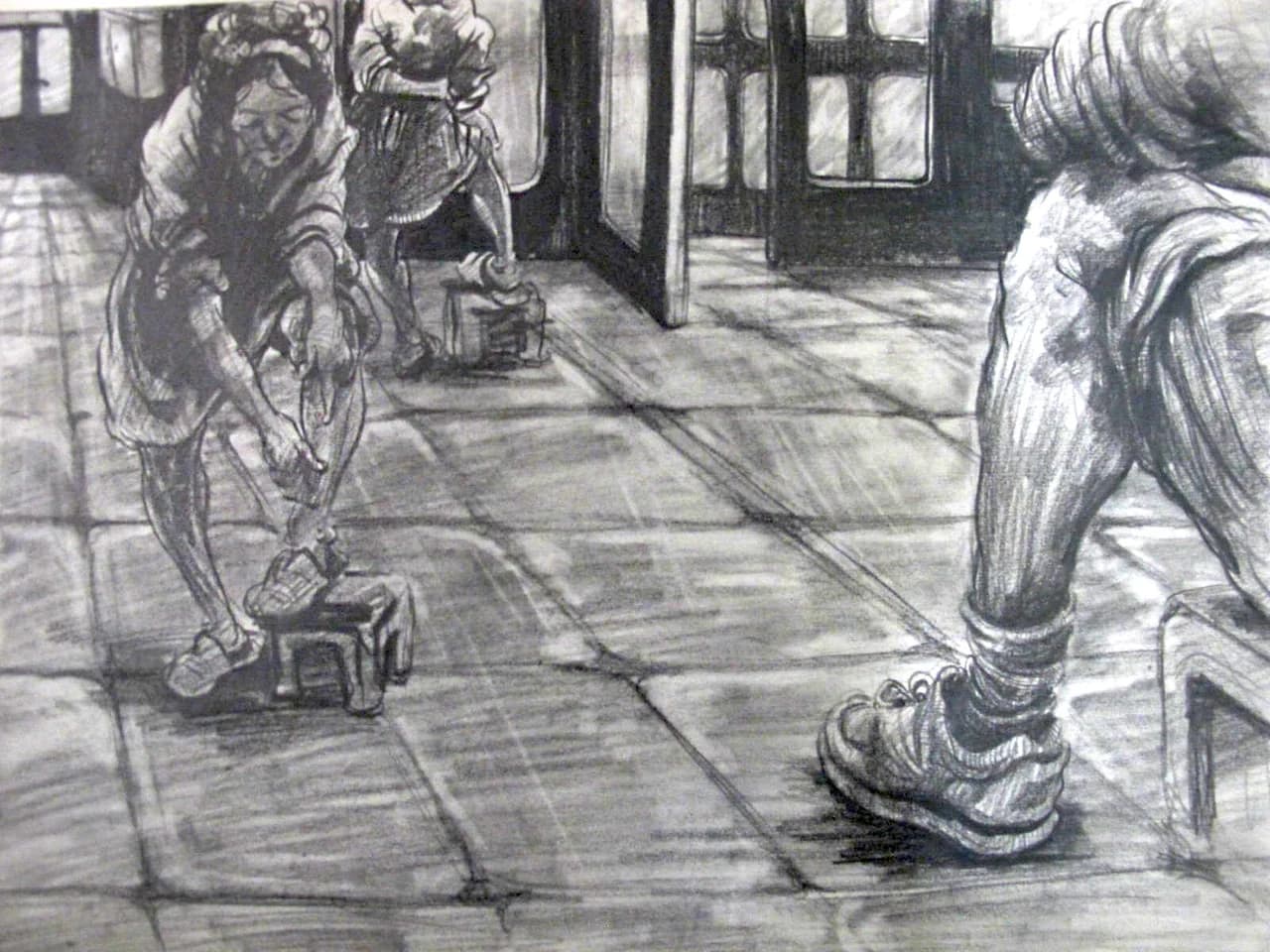 drawing, composition 09 by Zohreh Bakhshi