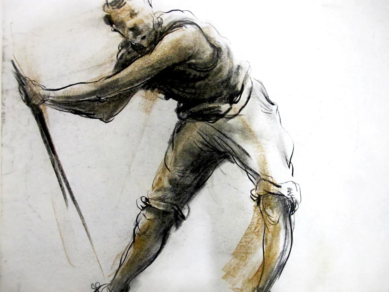 drawing, live model 02 by Zohreh Bakhshi