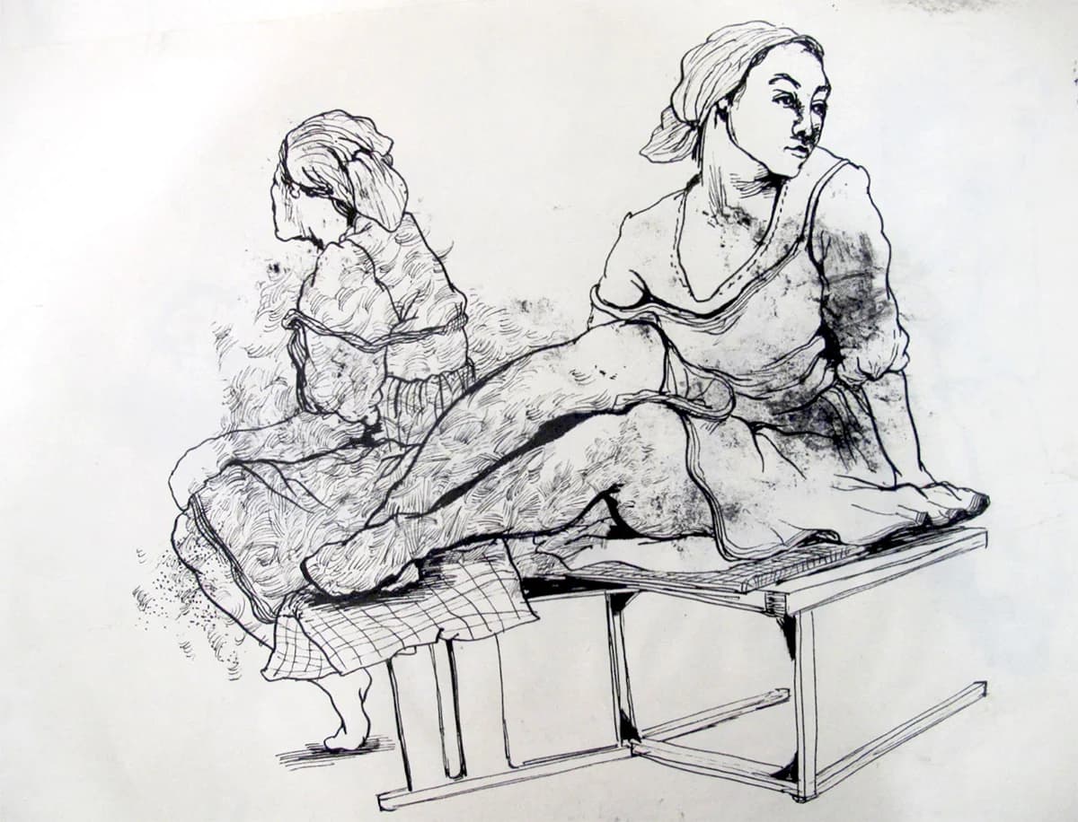 ink drawing 04 by Zohreh Bakhshi