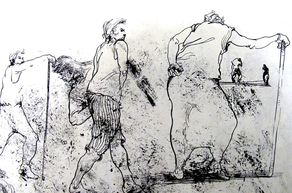 ink drawing 05 by Zohreh Bakhshi