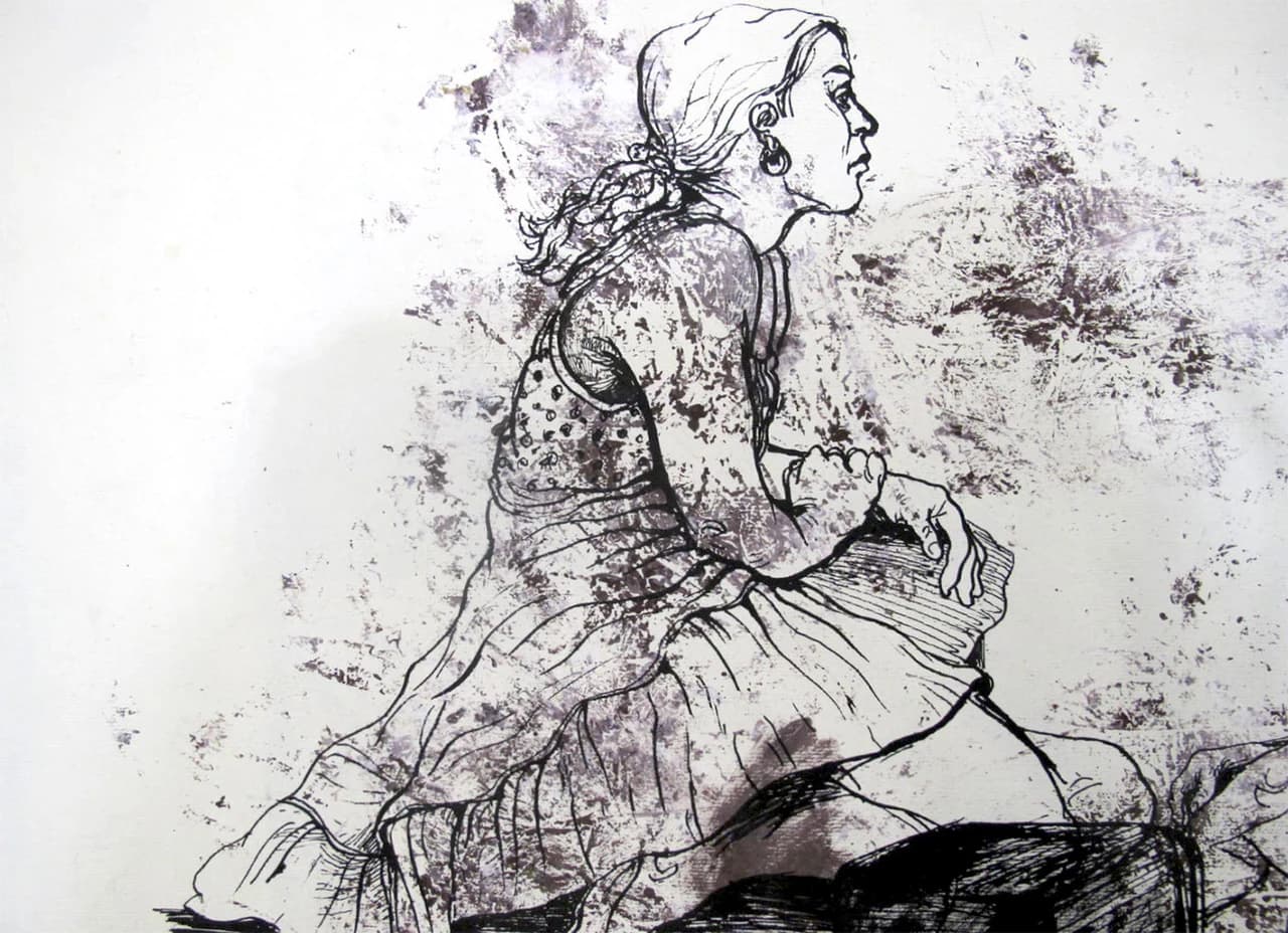 ink drawing 06 by Zohreh Bakhshi