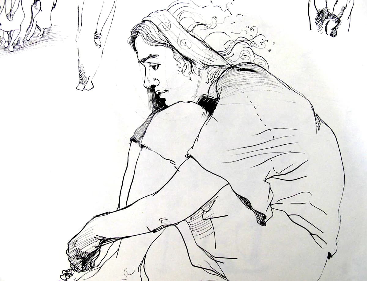 ink drawing 07 by Zohreh Bakhshi