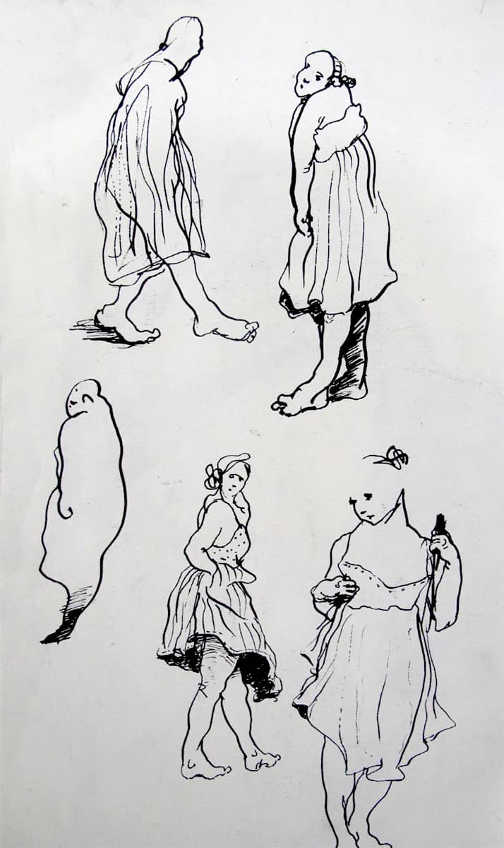 ink drawing 08 by Zohreh Bakhshi