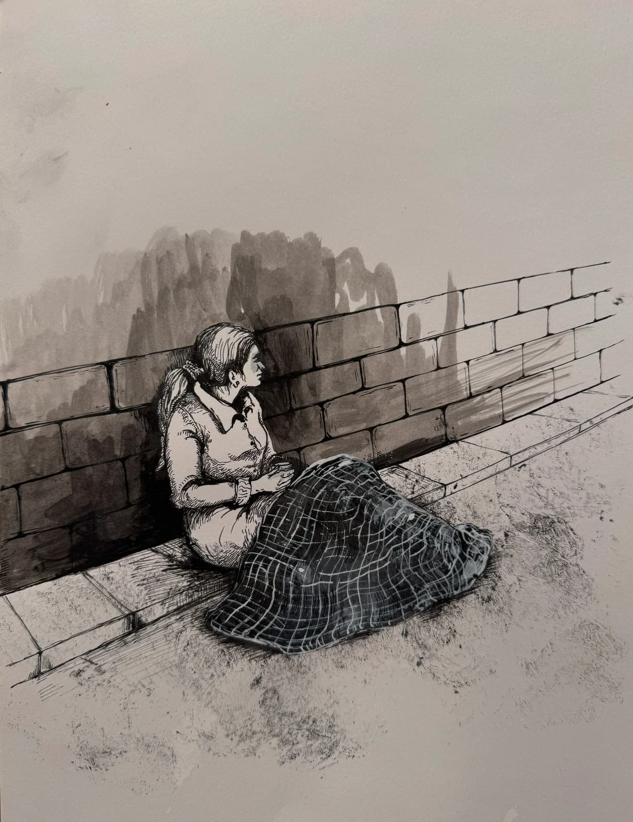 Figure at the Wall