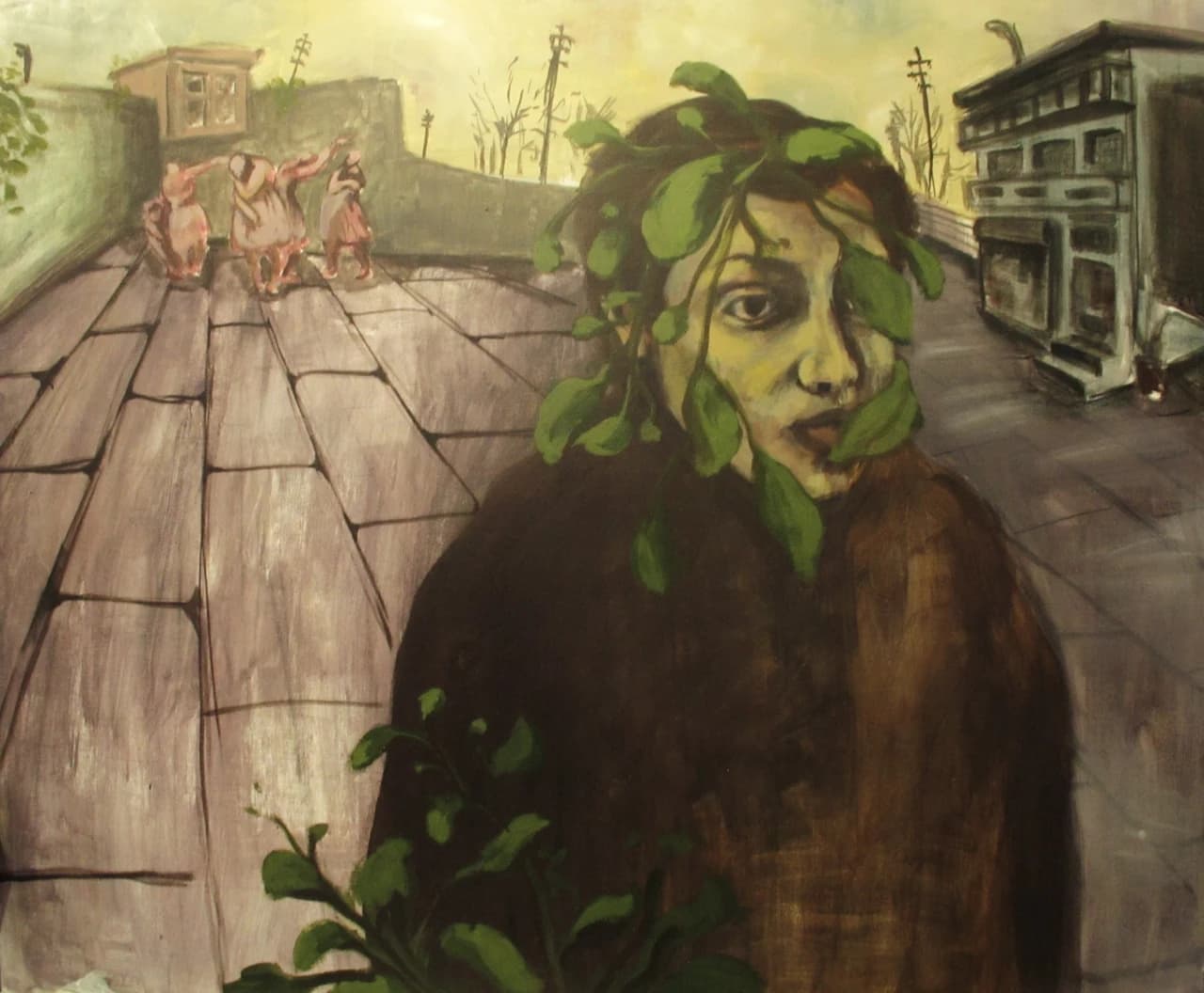 Woman with Foliage