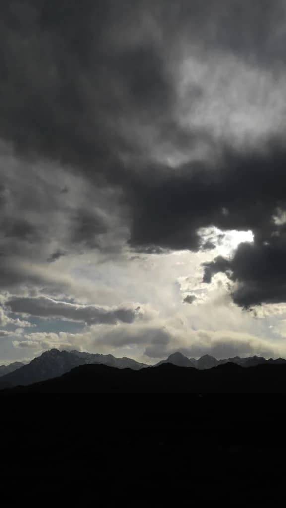 Storm Light over the Mountains