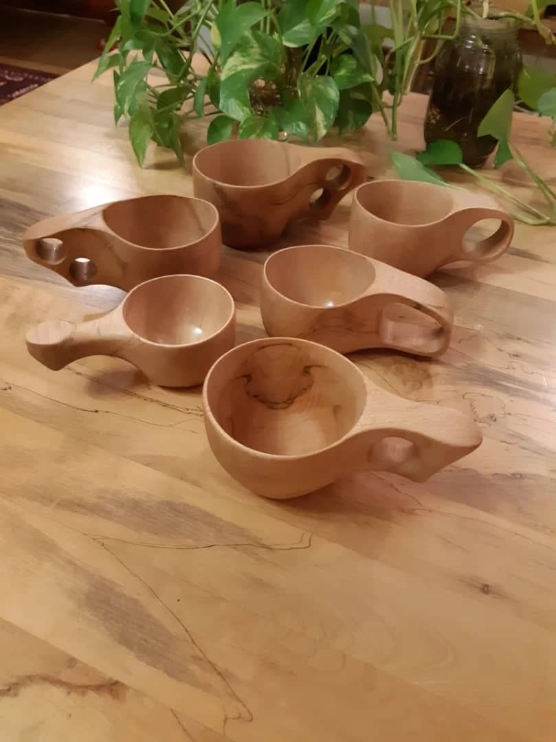 Set of Five Kuksa Cups
