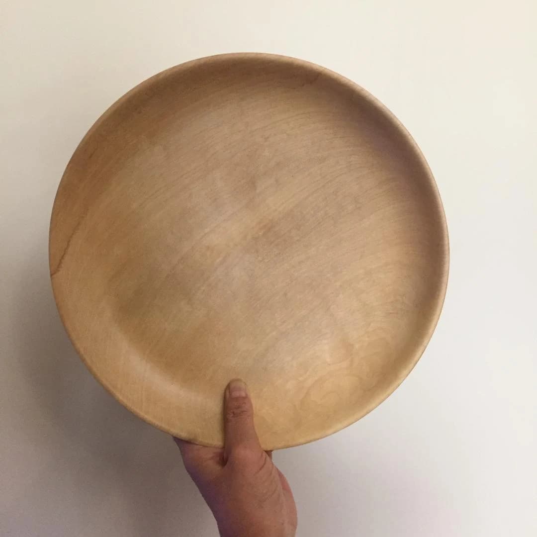 Turned Plate, Spalted Maple