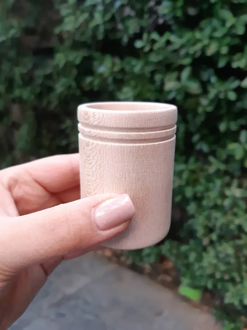 Turned Cup, Ribbed