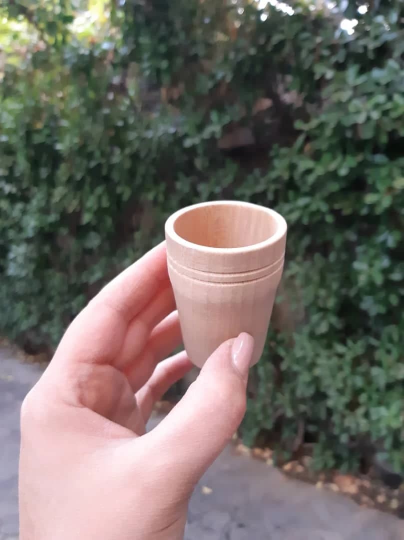 Turned Cup, Ribbed