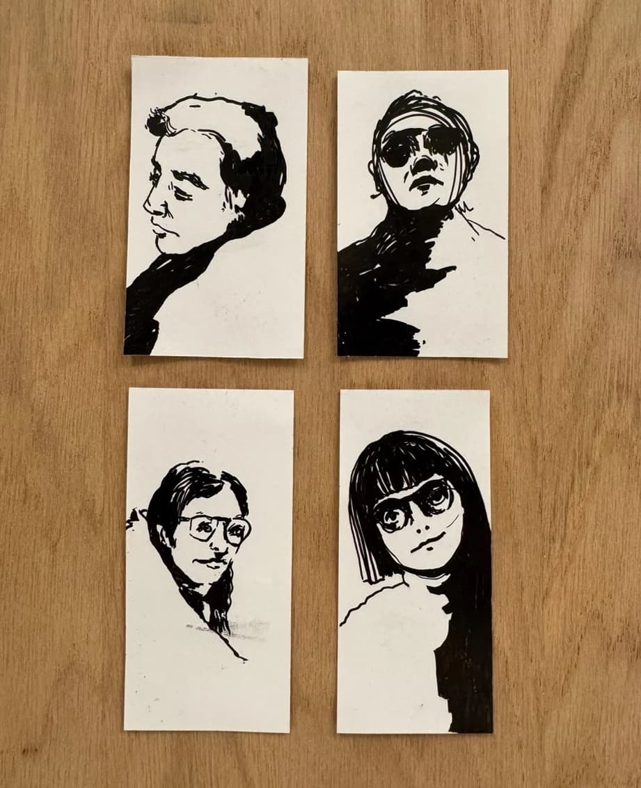 Four Portrait Cards