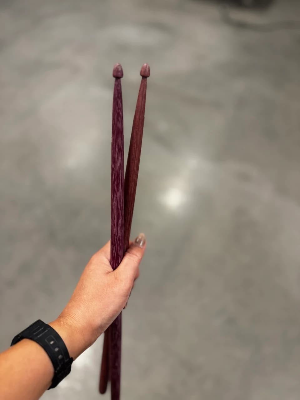 Drumsticks in Purpleheart