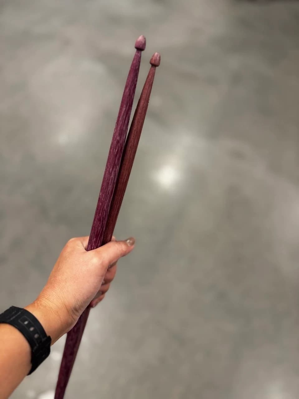 Drumsticks in Purpleheart
