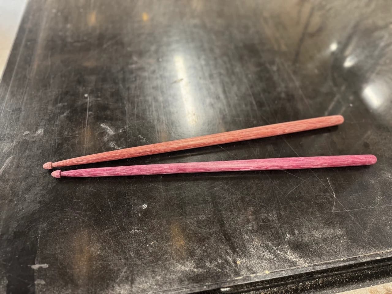 Drumsticks in Purpleheart