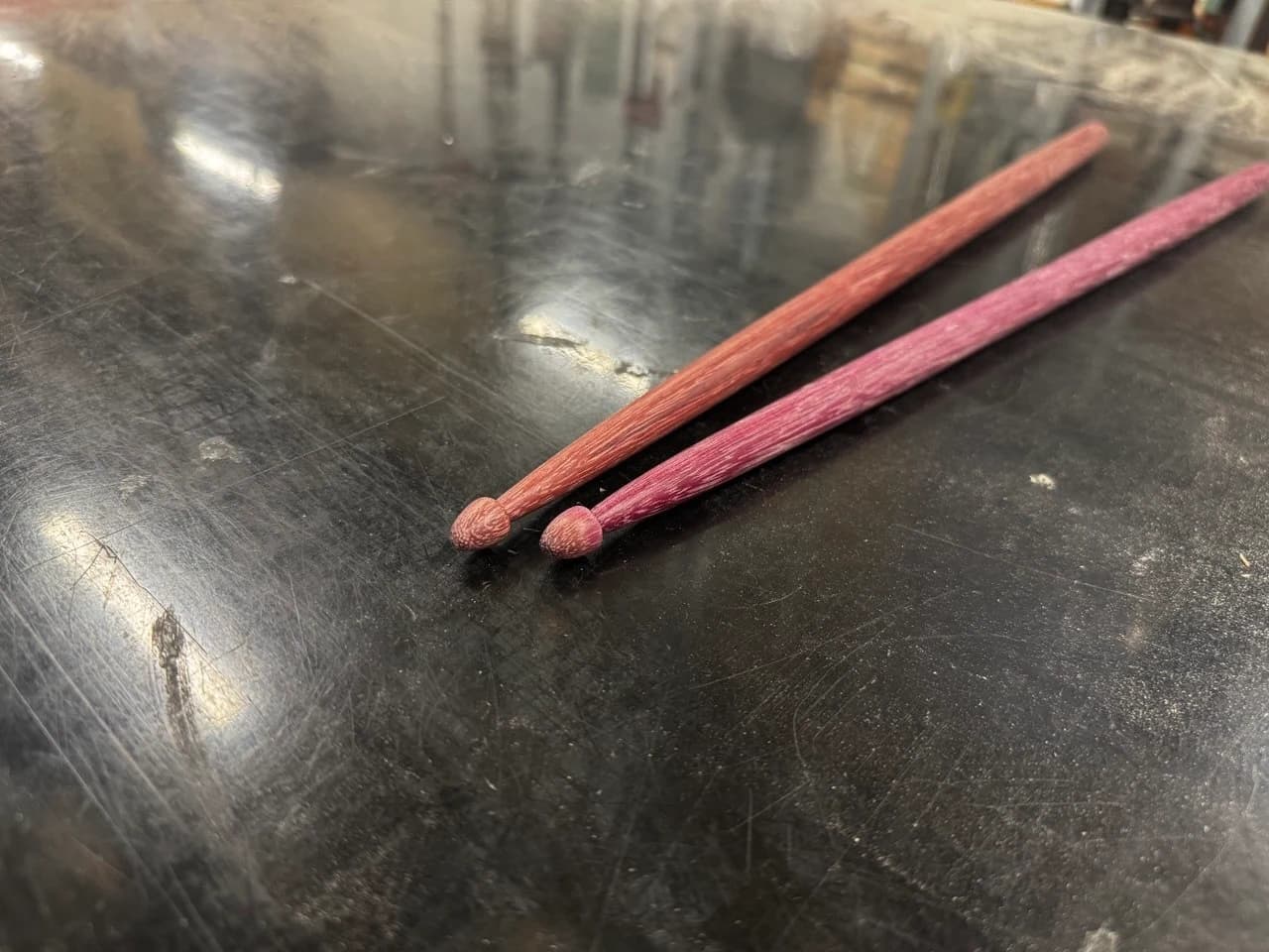 Drumsticks in Purpleheart