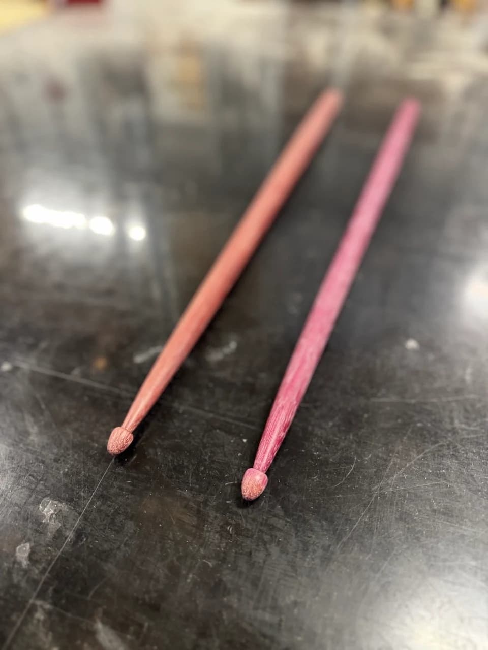 Drumsticks in Purpleheart