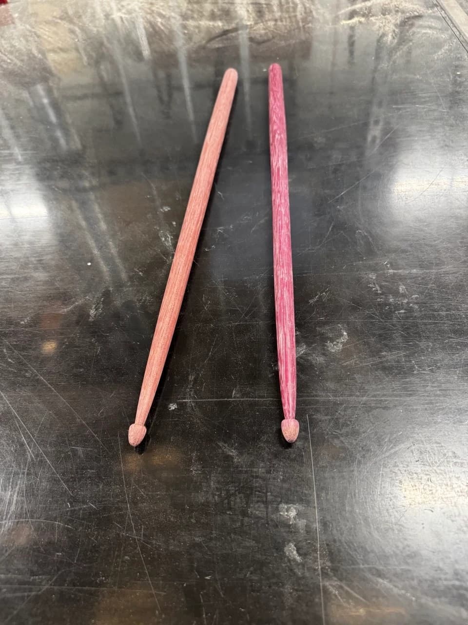 Drumsticks in Purpleheart