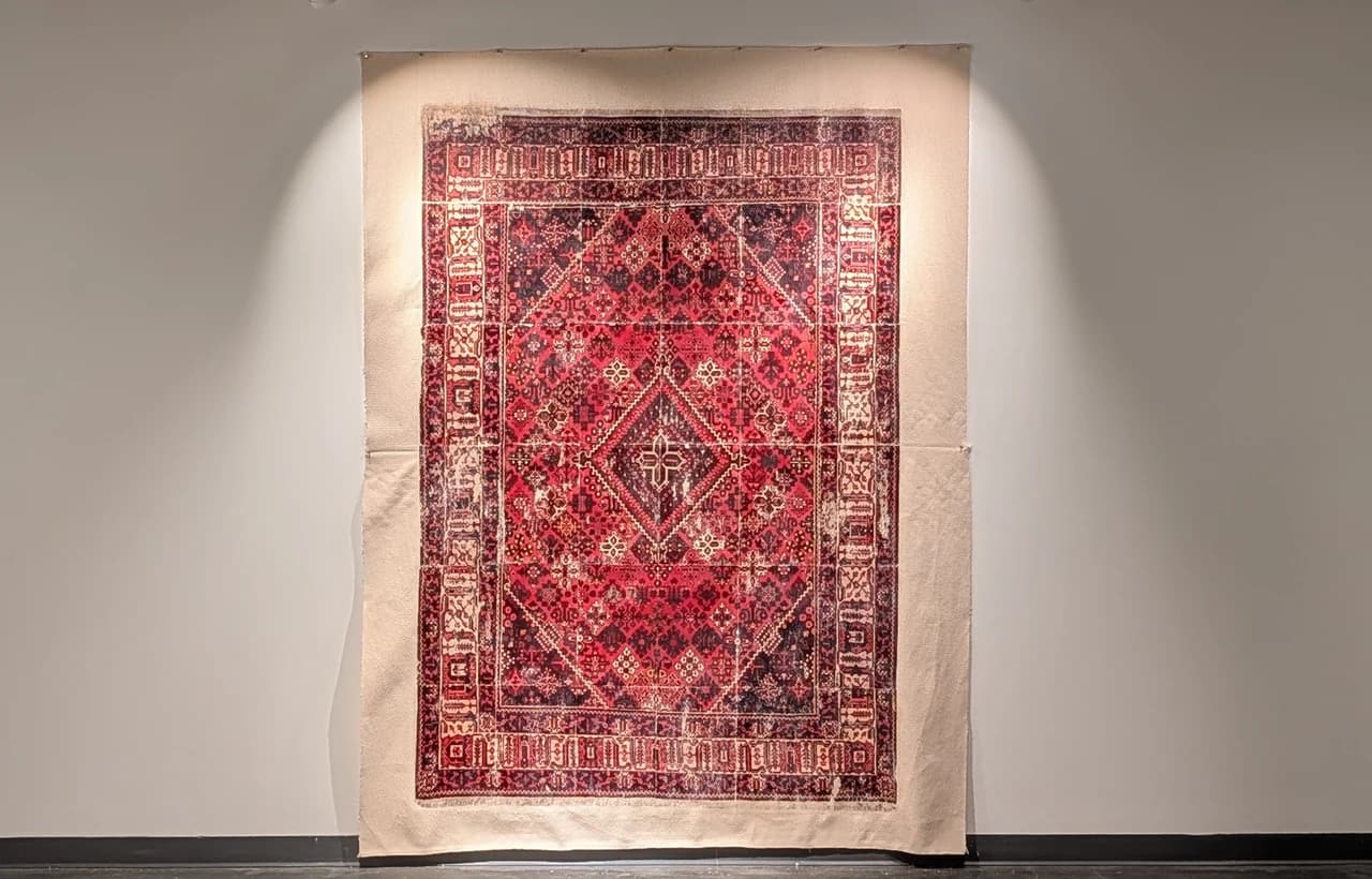 Persian Rug on Cloth