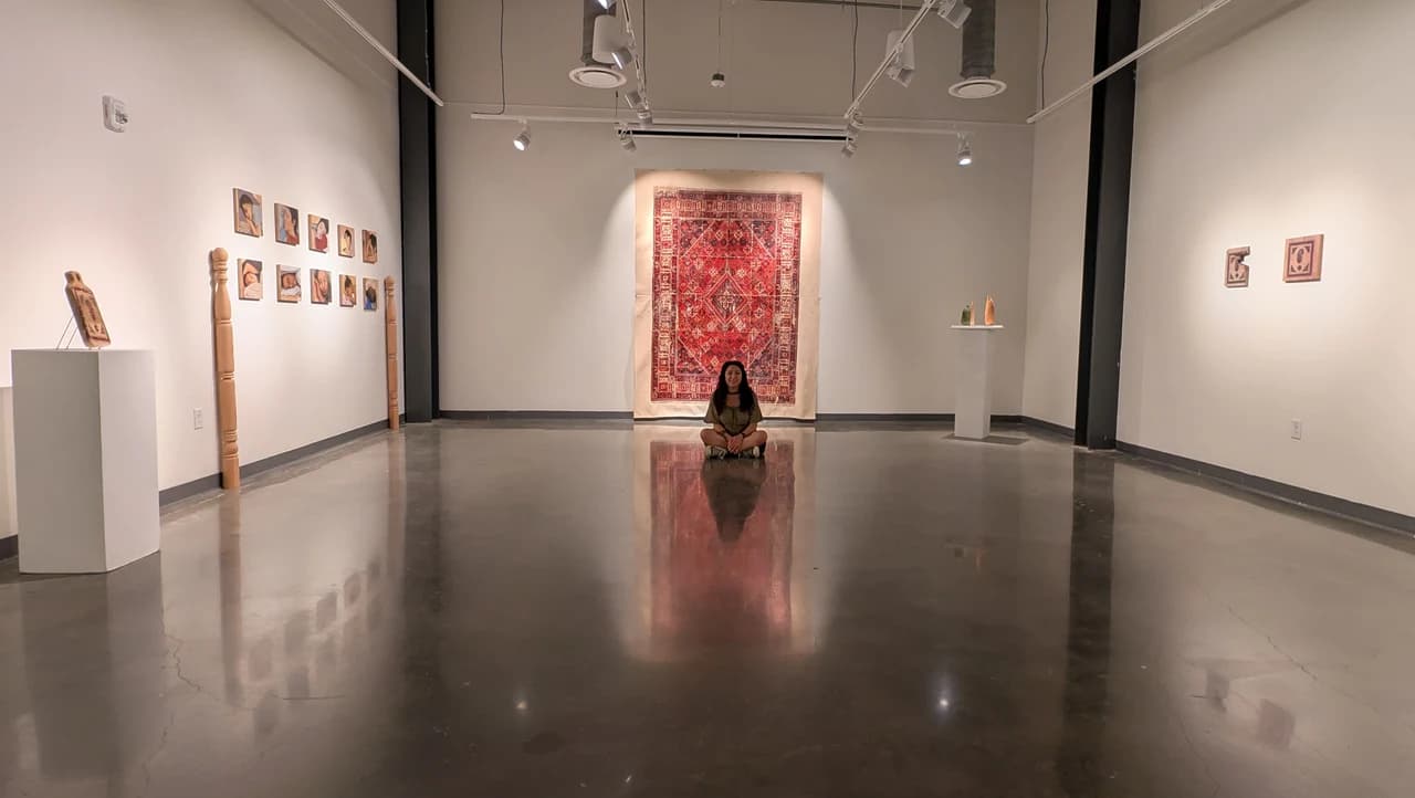 Persian Rug on Cloth